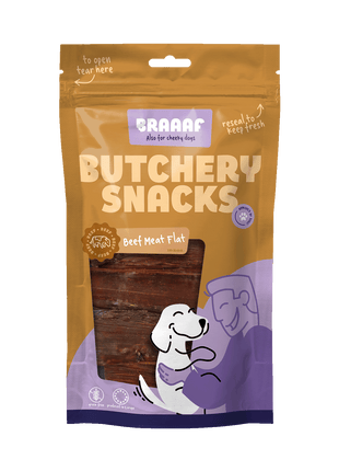Braaaf Butchery Snacks Rundvlees plat 125 g