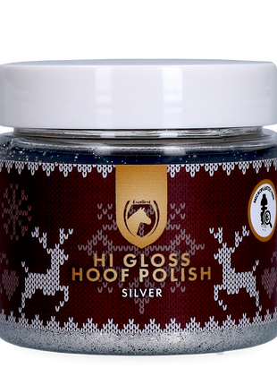 Excellent Horse Christmas Hi Gloss Hoof Polish Zilver 150 ml