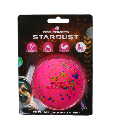 Dog Comets Stardust Roze