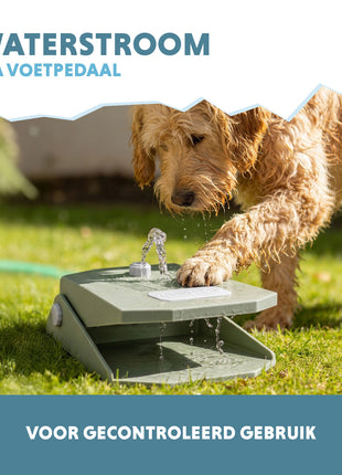Coolpets Splash Water Fountain Olijfgroen