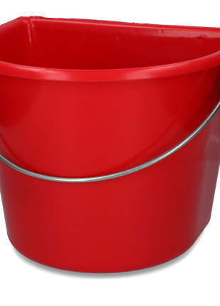 Emmer met vlakke kant 15 l Rood
