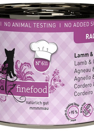 Catz Finefood Ragout N.611 Jagnięcina i Wielbłąd puszka 190g