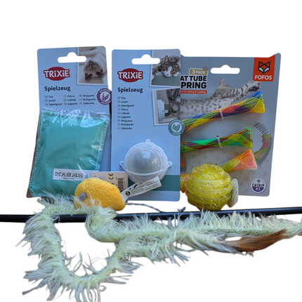 Fidello Spielspaß-Paket für Katzen &amp; Kätzchen – Spiel, Herausforderung und Unterhaltung in einem.