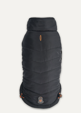 Goo-eez Mock Neck Signature Wrap Jacket Zwart