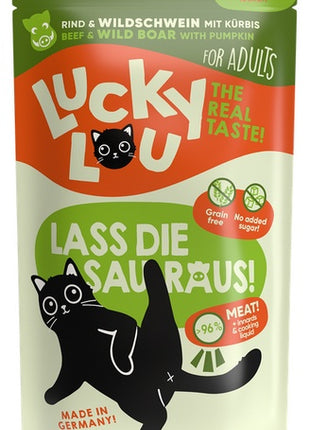 Lucky Lou Lifestage Adult Wołowina i dzik saszetka 125g