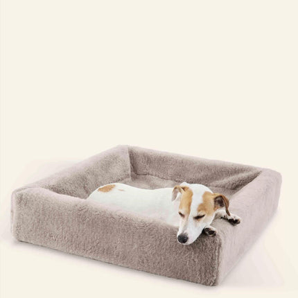 Bia Bed Fleecebezug Hundekorb Taupe - Bezug für BIA Bett 45x45 cm