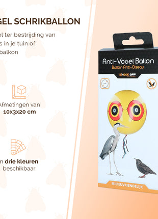 Knock Pest Schrikballon Geel