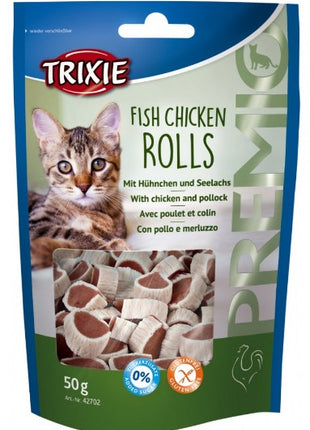 Trixie Premio Fish Chicken Rolls - krążki z kurczakiem i łososiem [42702]