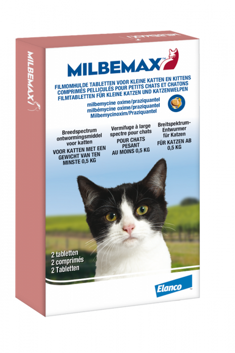 Milbemax Entwurmungstabletten für kleine Katzen/Kätzchen, 2 Tabletten