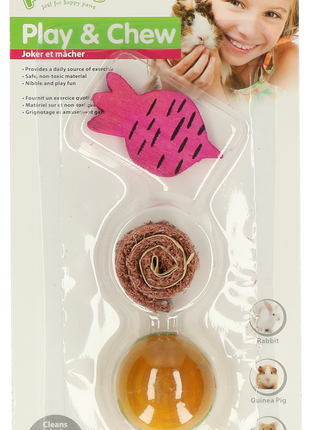 Pawise Wooden Loofah Pretty Toys No2
