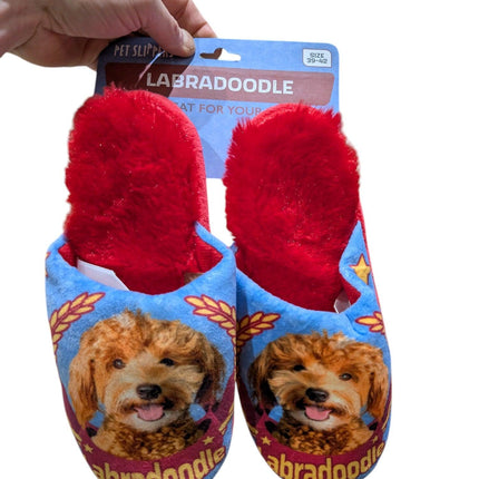 Unbranded Slipper Labradoodle Lila / Rot
