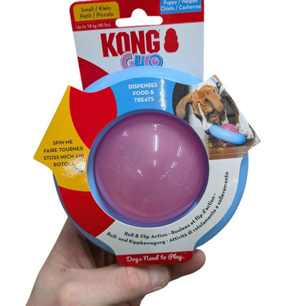 Kong Gyro Food Ball Rot/Blau – Intelligenzspielzeug mit Snackspender