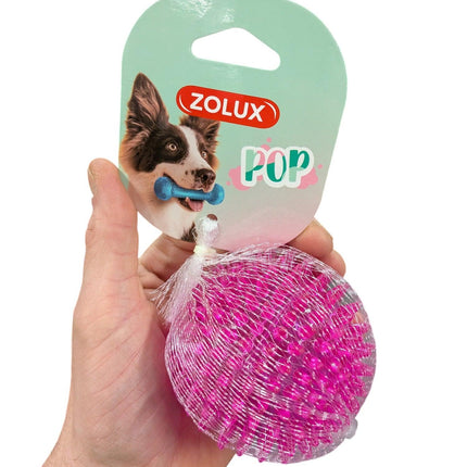 Zolux Pop TPR Spiky Ball Pink – Apportierball mit Zahnfleischmassage – 8 cm