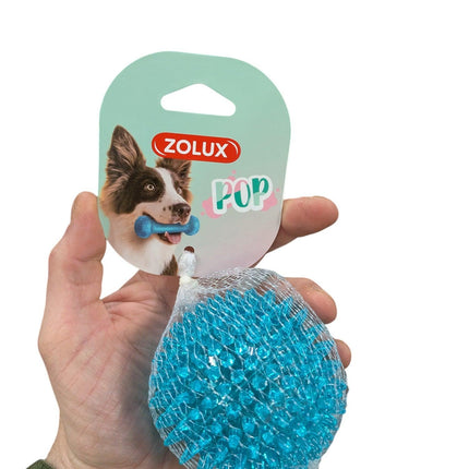 Zolux Pop TPR Spiky Ball Türkis – Apportierball mit Zahnfleischmassage – 8 cm