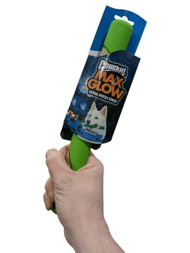 Chuckit Max Glow Ultra Fetchstick Grün - Leuchtet im Dunkeln