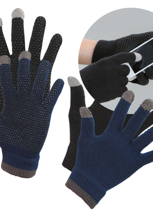 Rijhandschoen Magic Touch zwart 1size4all