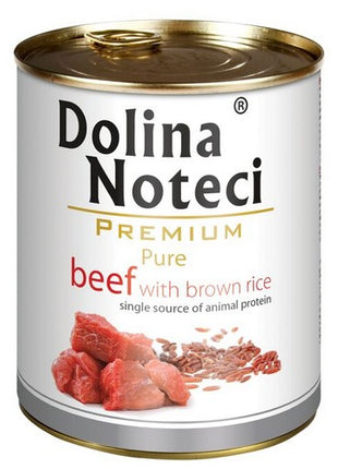 Dolina Noteci Premium Pies Pure Wołowina i ryż puszka 800g