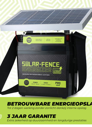 ZoneGuard Solar-Fence Energizer Pro 20 km
