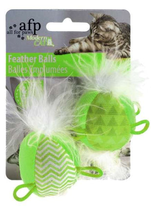 All for Paws Modern Cat Feather Ball