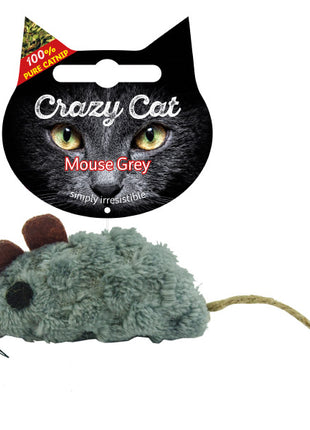 CRAZY CAT Grey Mouse mit 100% Catnip