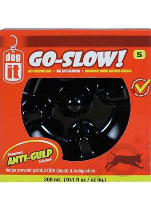 DOGIT Go-Slow Anti-Schling-Napf Schwarz 1200 ml