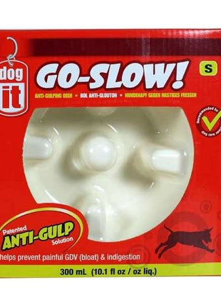DOGIT Go-Slow Anti-Schling-Napf Weiss 600 ml